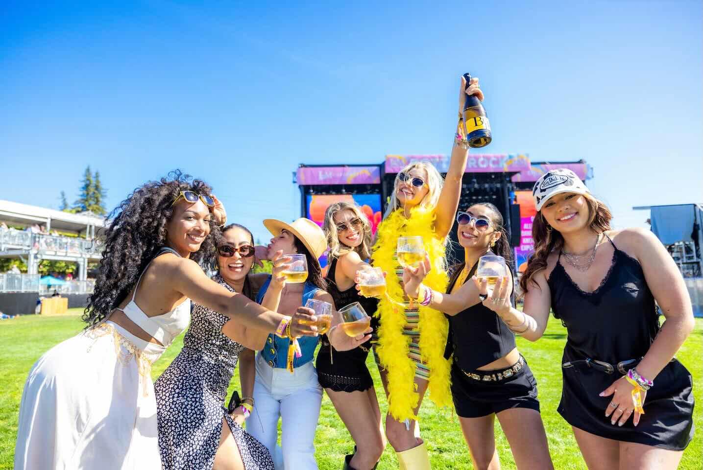 Butter Babes partying in the JaMPad at BottleRock Napa Valley