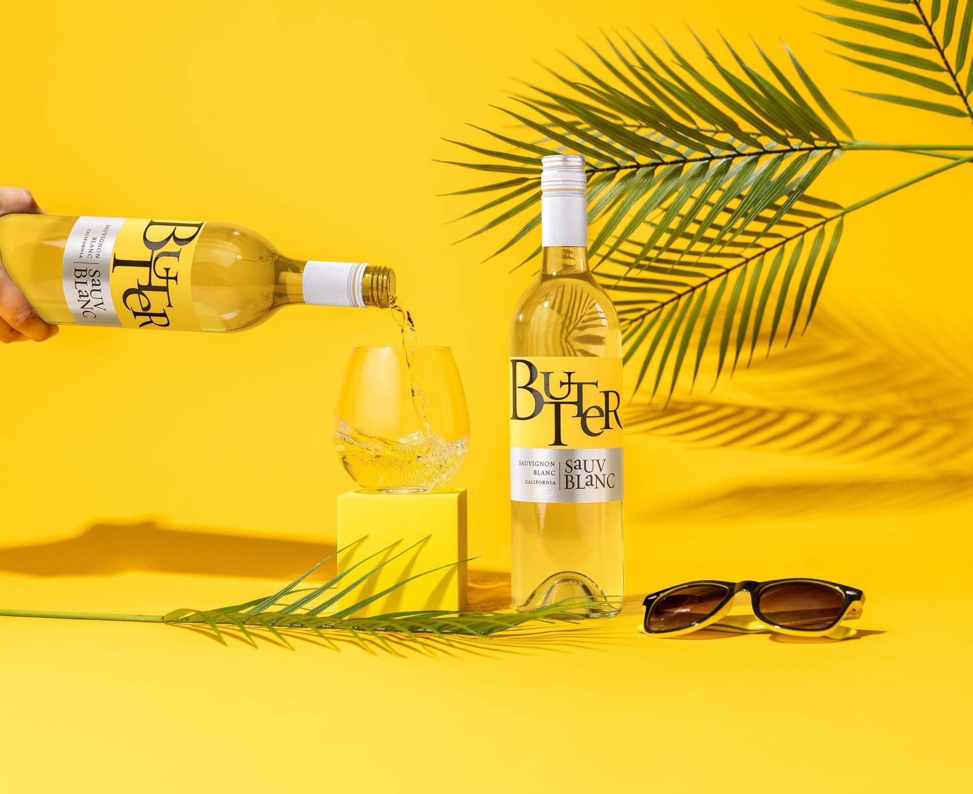 NEW Butter Sauv Blanc white wine product shot